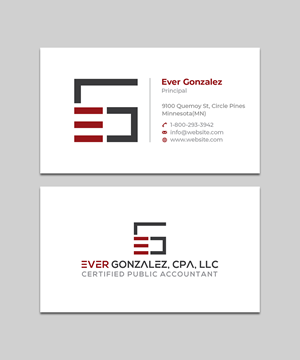 Business Card Design by Shahin Hossen for Ever Gonzalez, CPA, LLC | Design: #29453873