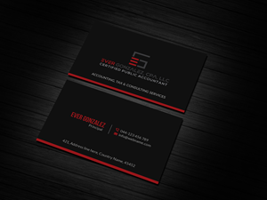 Design de Carte de Visite par Creations Box 2015 pour Ever Gonzalez, CPA, LLC | Design #29455478