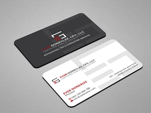 Business Card Design by Creations Box 2015 for Ever Gonzalez, CPA, LLC | Design: #29455479