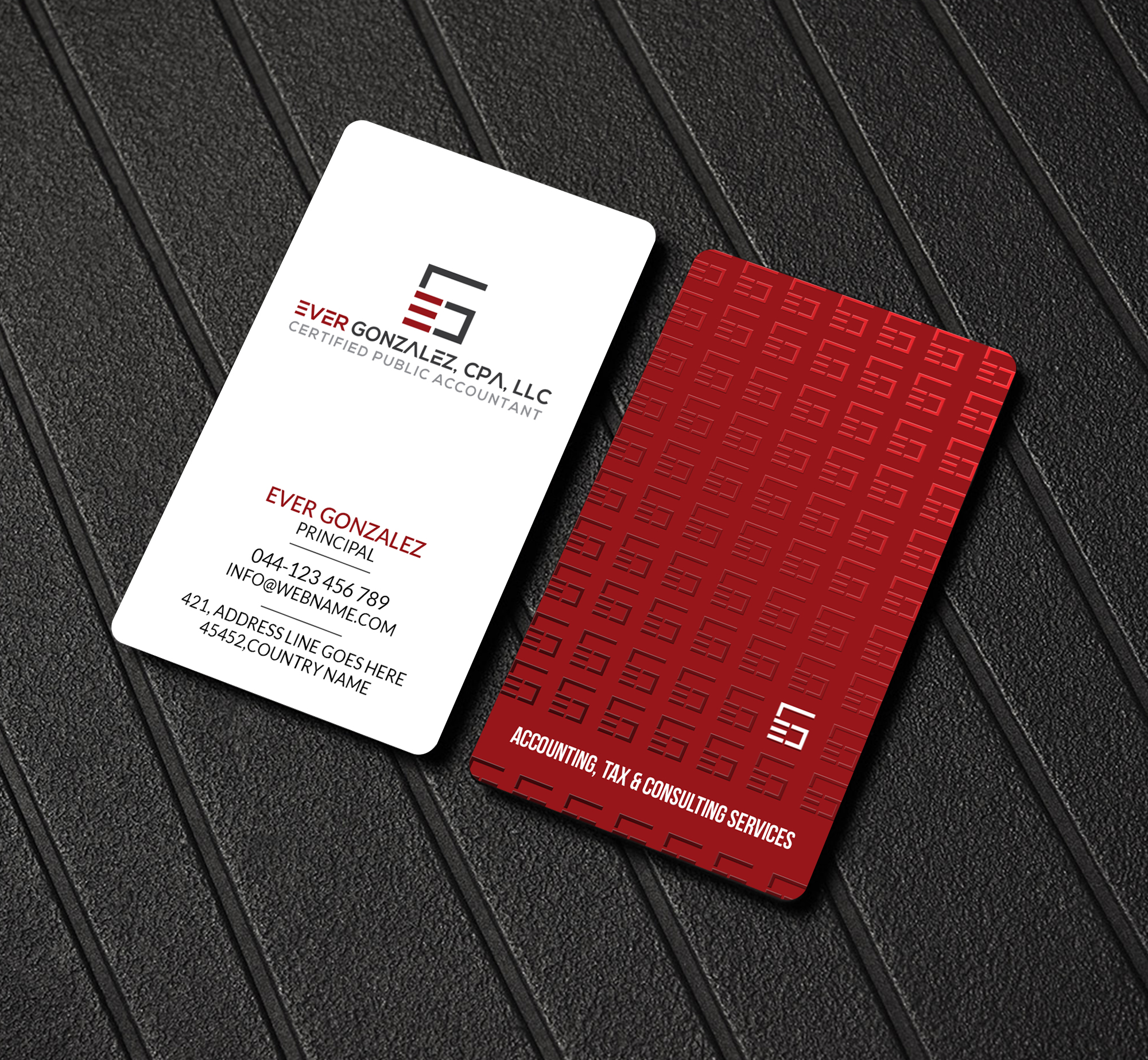 Business Card Design by Creations Box 2015 for Ever Gonzalez, CPA, LLC | Design #29455484