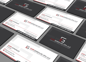 Business Card Design by Creations Box 2015 for Ever Gonzalez, CPA, LLC | Design: #29455493