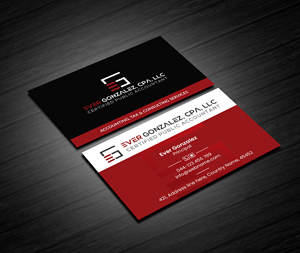 Business Card Design by Creations Box 2015 for Ever Gonzalez, CPA, LLC | Design: #29464463