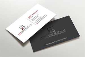 Business Card Design by LAXMI DESIGNHUB for Ever Gonzalez, CPA, LLC | Design: #29452201