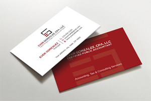 Business Card Design by LAXMI DESIGNHUB for Ever Gonzalez, CPA, LLC | Design: #29452202