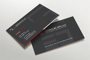 Business Card Design by LAXMI DESIGNHUB for Ever Gonzalez, CPA, LLC | Design: #29452205
