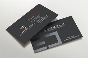 Business Card Design by LAXMI DESIGNHUB for Ever Gonzalez, CPA, LLC | Design: #29452206