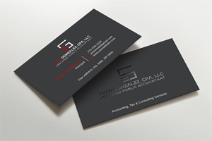 Business Card Design by LAXMI DESIGNHUB for Ever Gonzalez, CPA, LLC | Design: #29452208