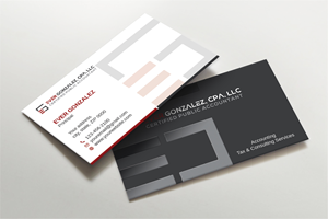 Business Card Design by LAXMI DESIGNHUB for Ever Gonzalez, CPA, LLC | Design: #29452212