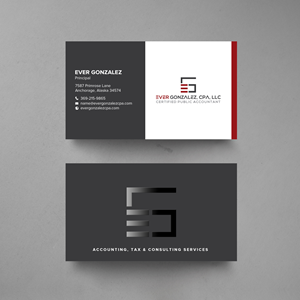 Business Card Design by chandrayaan.creative for Ever Gonzalez, CPA, LLC | Design: #29452143