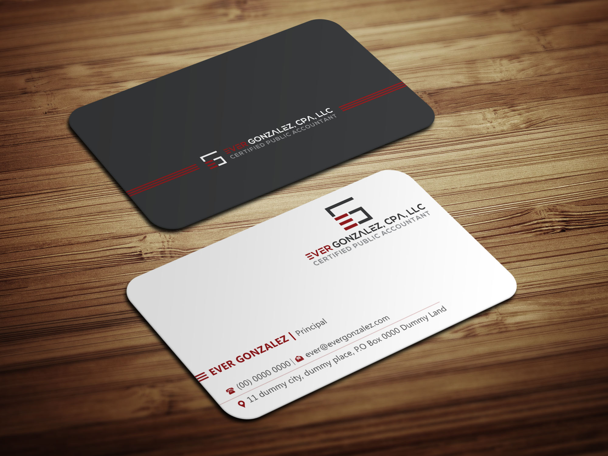 Visitenkarten-Design von Magic of Art für Ever Gonzalez, CPA, LLC | Design #29452859