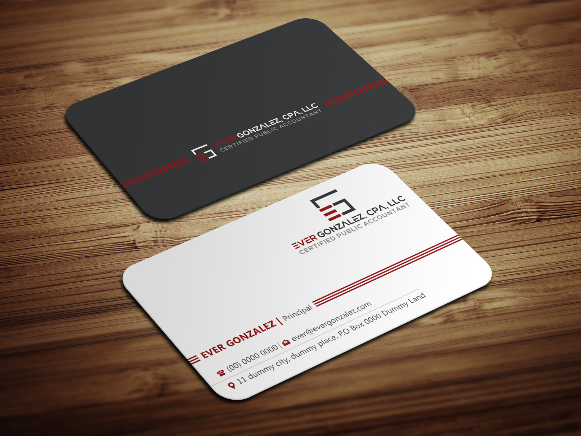 Visitenkarten-Design von Magic of Art für Ever Gonzalez, CPA, LLC | Design #29452860