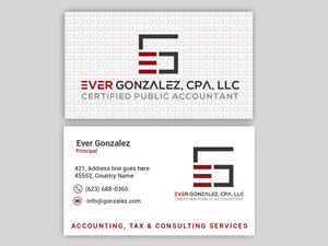 Business Card Design by Rajib Bhattacharya for Ever Gonzalez, CPA, LLC | Design: #29451905