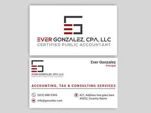 Business Card Design by Rajib Bhattacharya for Ever Gonzalez, CPA, LLC | Design: #29452059