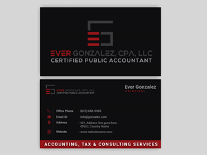 Business Card Design by Rajib Bhattacharya for Ever Gonzalez, CPA, LLC | Design: #29464231