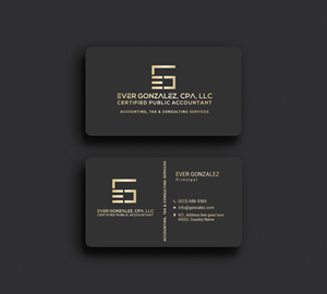 Business Card Design by Rajib Bhattacharya for Ever Gonzalez, CPA, LLC | Design: #29469836