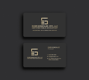 Business Card Design by Rajib Bhattacharya for Ever Gonzalez, CPA, LLC | Design: #29469840
