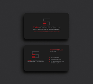 Business Card Design by Rajib Bhattacharya for Ever Gonzalez, CPA, LLC | Design: #29473488