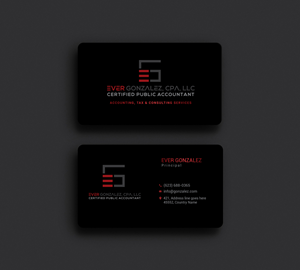 Business Card Design by Rajib Bhattacharya for Ever Gonzalez, CPA, LLC | Design: #29473491