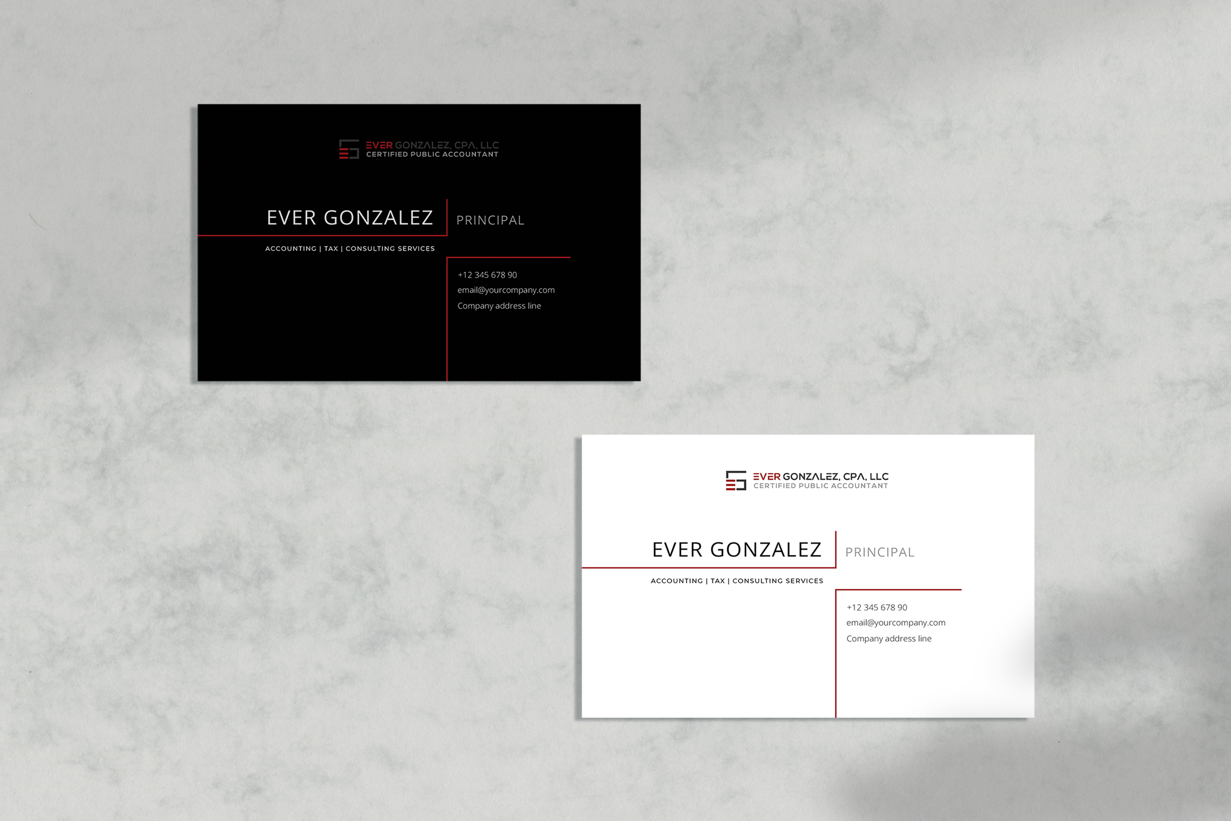 Business Card Design by iftitahNA for Ever Gonzalez, CPA, LLC | Design #29453298