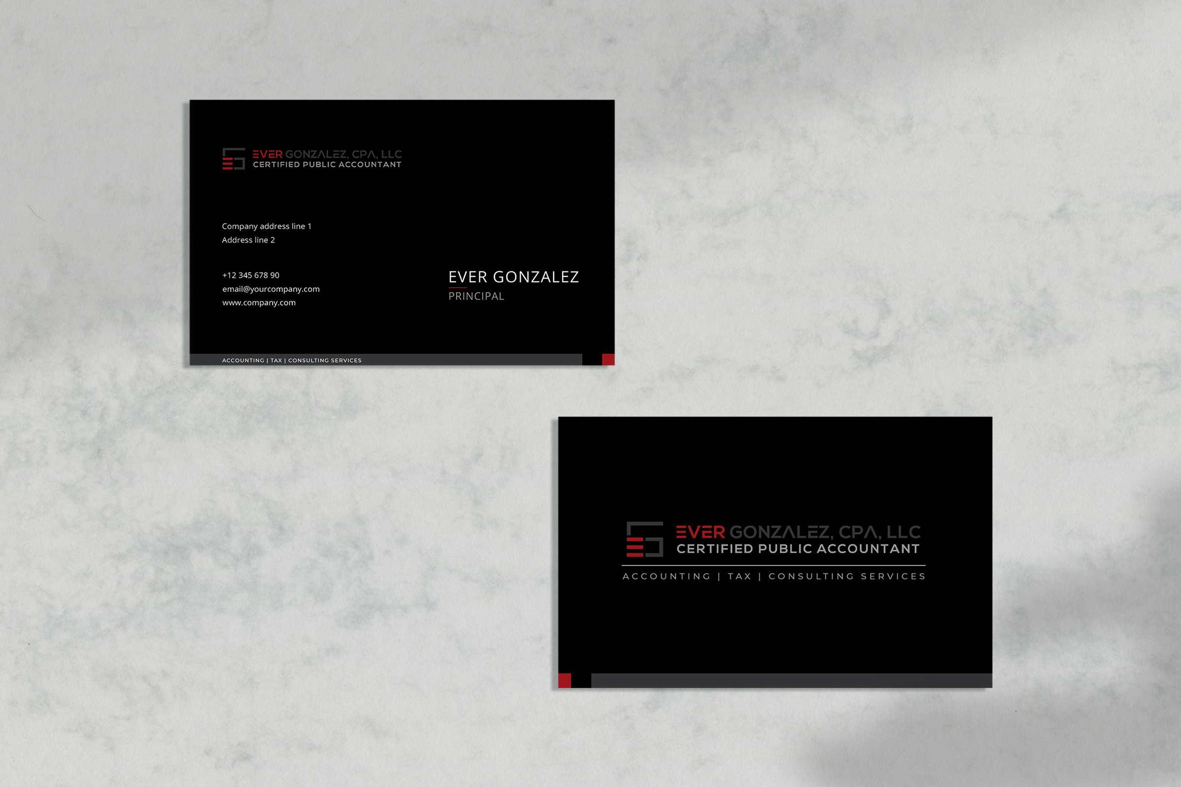 Business Card Design by iftitahNA for Ever Gonzalez, CPA, LLC | Design #29457359
