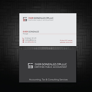 Business Card Design by zumur 2 for Ever Gonzalez, CPA, LLC | Design: #29451357
