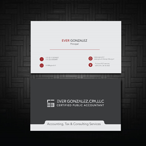 Business Card Design by zumur 2 for Ever Gonzalez, CPA, LLC | Design: #29451644