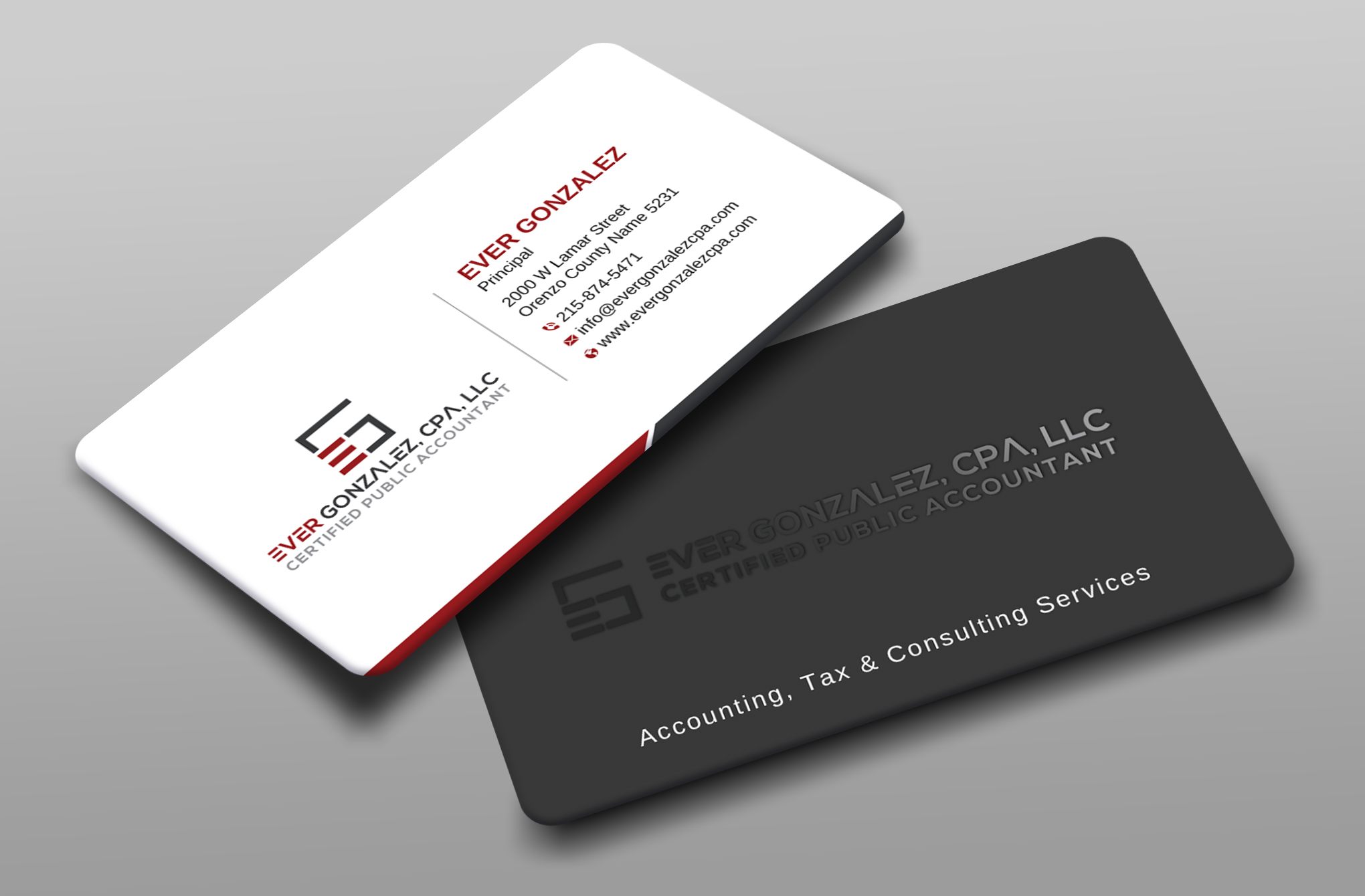 Business Card Design by Uttom 2 for Ever Gonzalez, CPA, LLC | Design #29451830
