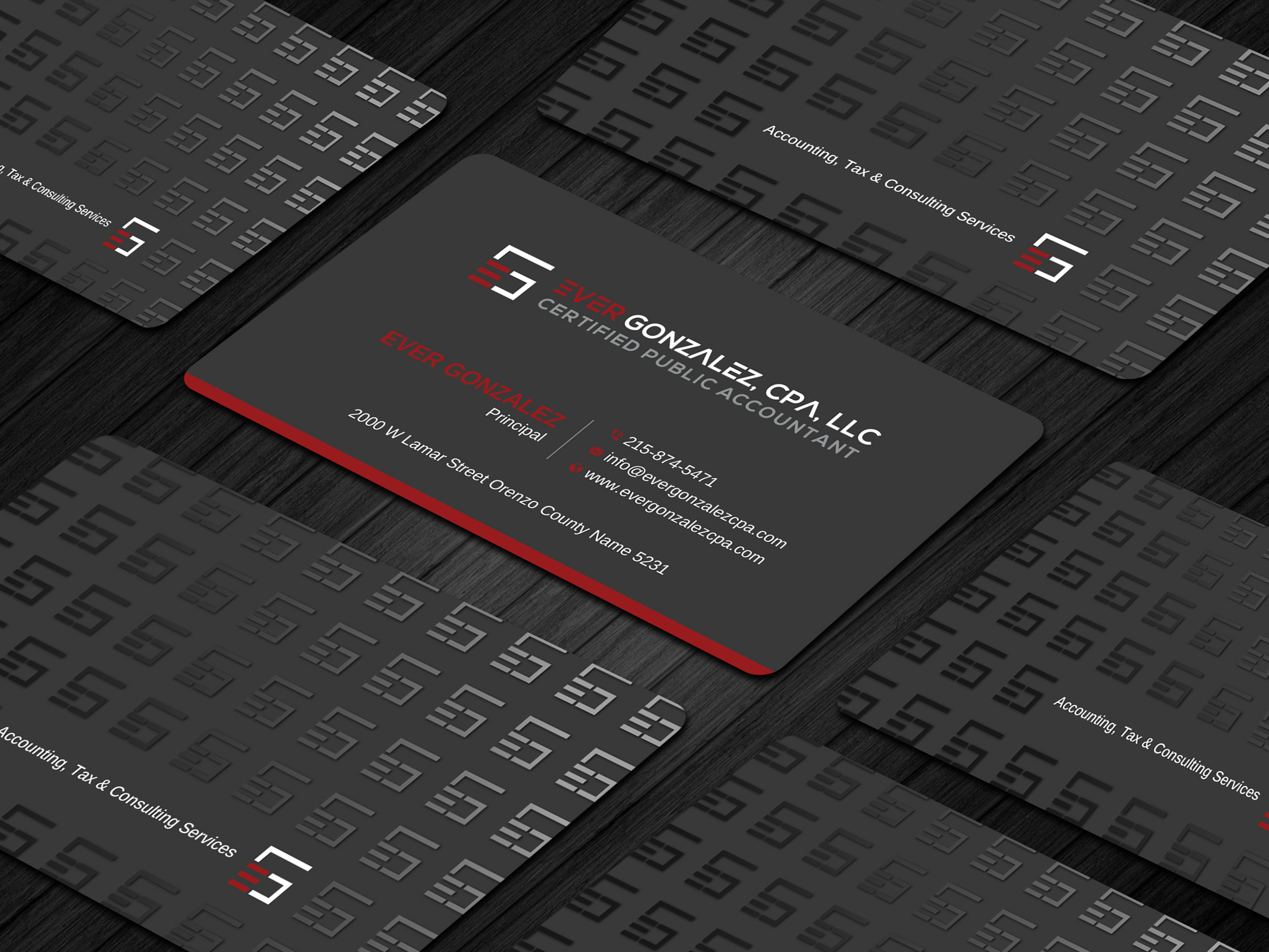 Visitenkarten-Design von Uttom 2 für Ever Gonzalez, CPA, LLC | Design #29451850