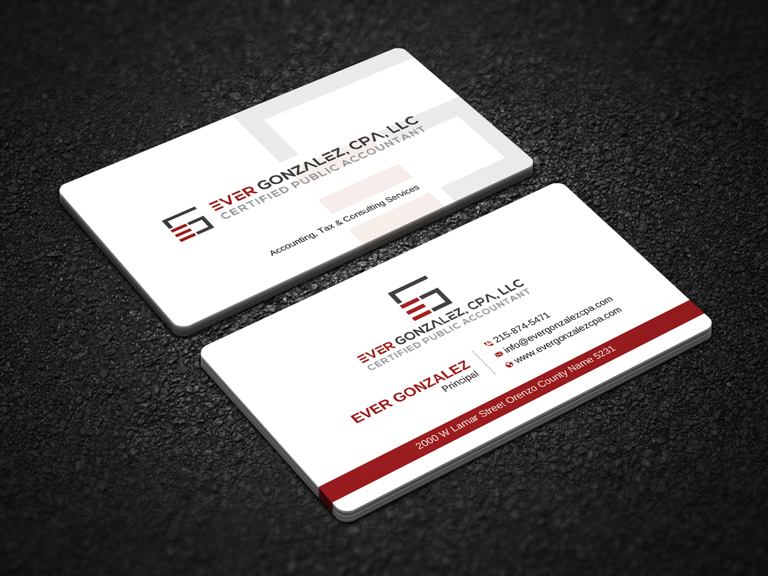 Business Card Design by Uttom 2 for Ever Gonzalez, CPA, LLC | Design #29451939