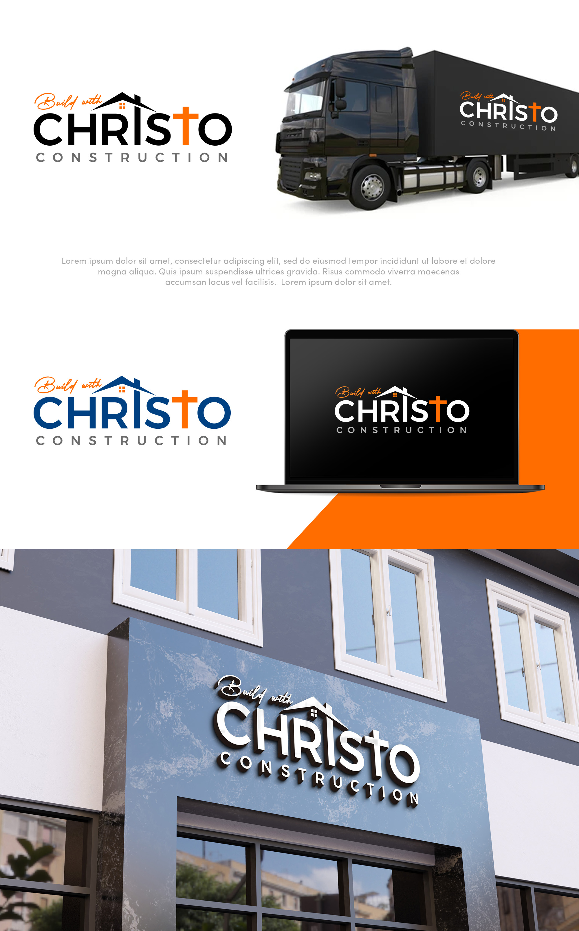 Diseño de Logo por Virgo Designs para Build with Christo Construction | Diseño: #29455053
