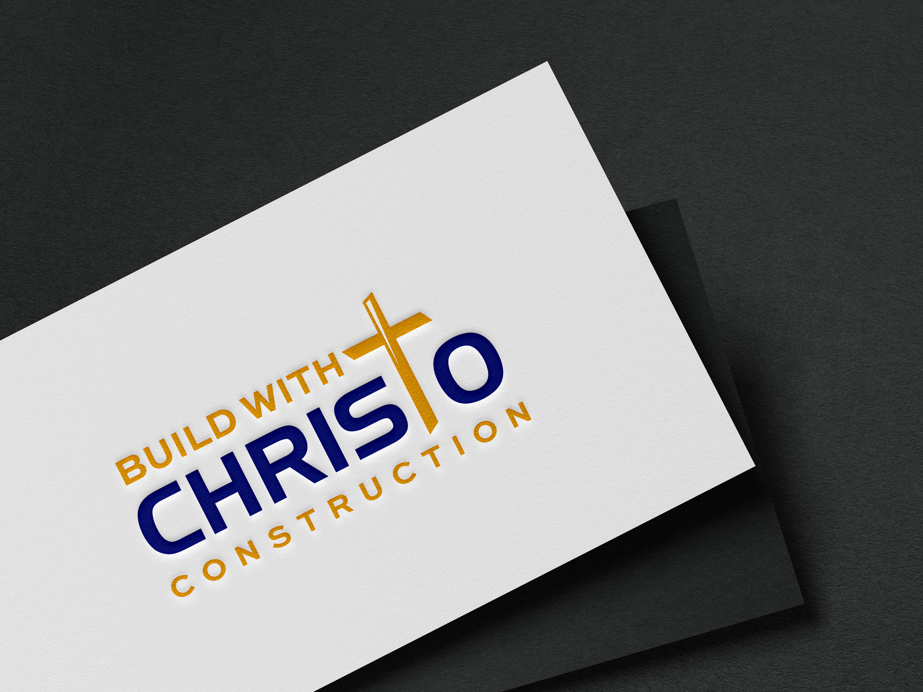 Diseño de Logo por Graphixpointt para Build with Christo Construction | Diseño #29454315