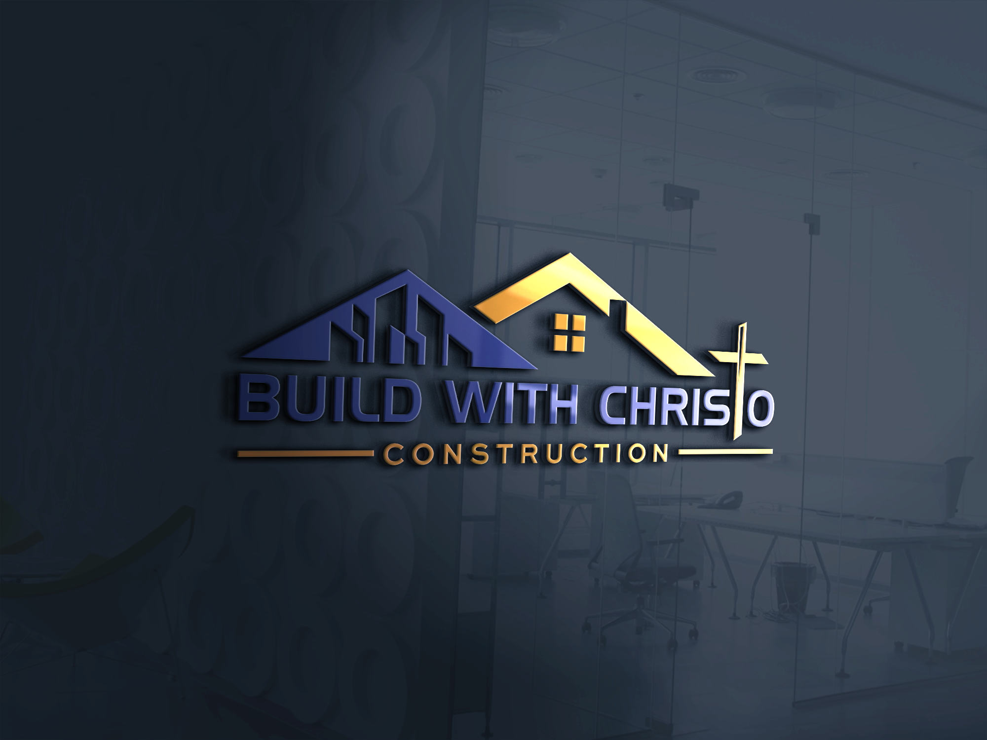 Diseño de Logo por Graphixpointt para Build with Christo Construction | Diseño #29454427