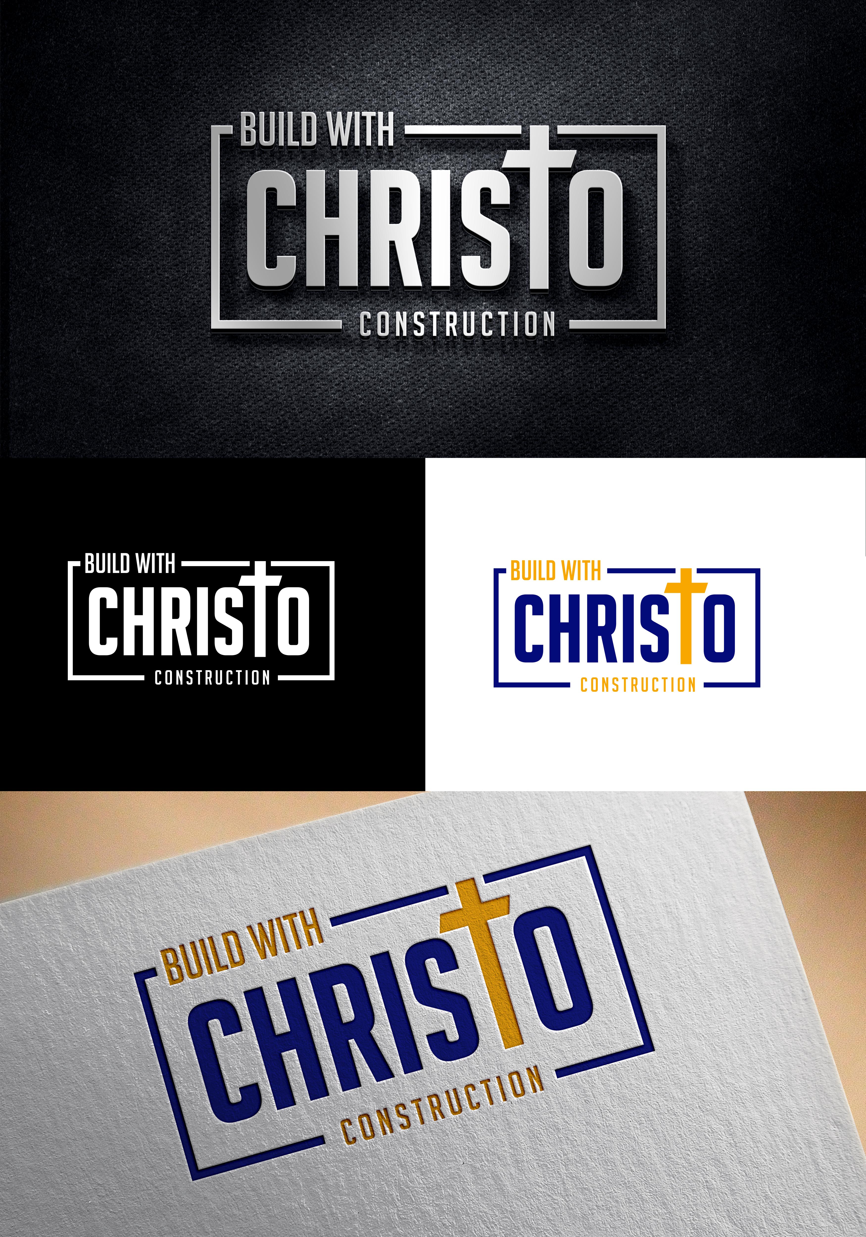 Diseño de Logo por Graphixpointt para Build with Christo Construction | Diseño #29454607