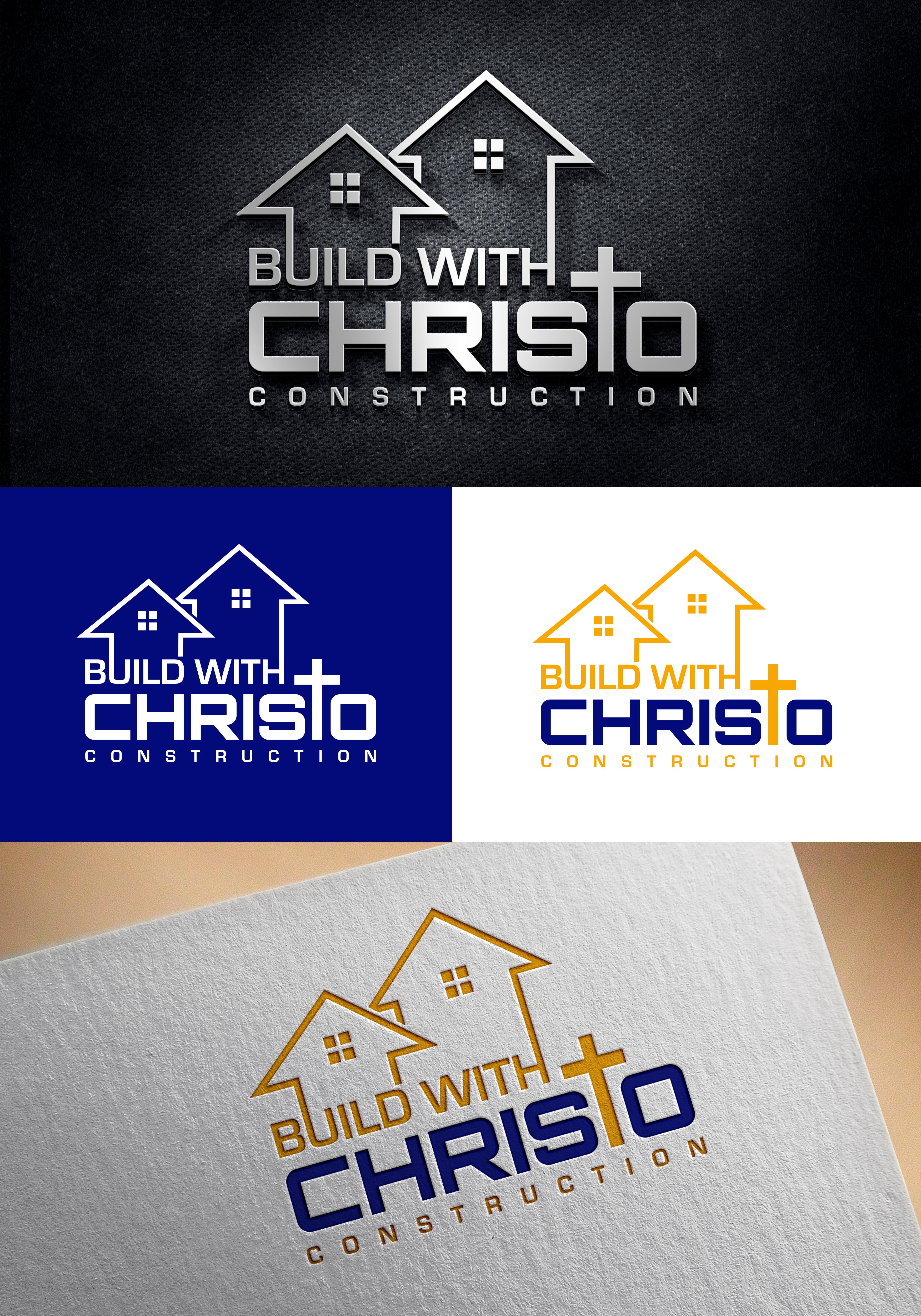 Diseño de Logo por Graphixpointt para Build with Christo Construction | Diseño #29454708