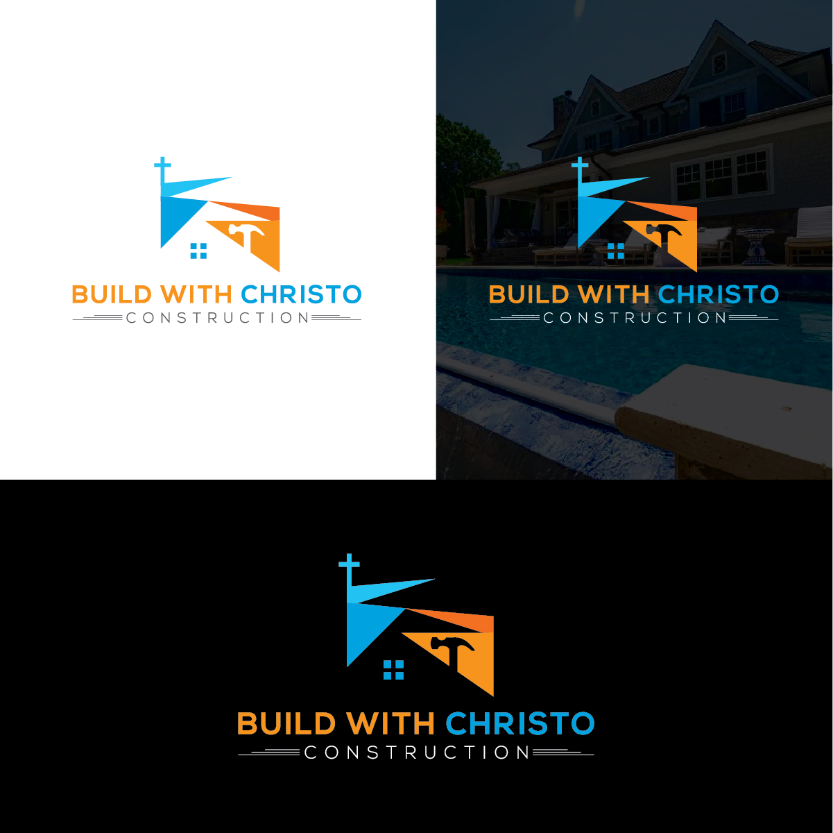 Logo Design by Deziners Zone for Build with Christo Construction | Design #29460180