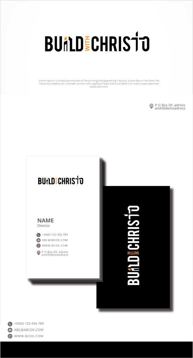 Diseño de Logo por graphicevolution para Build with Christo Construction | Diseño #29454622