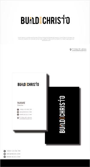 Diseño de Logo por graphicevolution para Build with Christo Construction | Diseño: #29454622