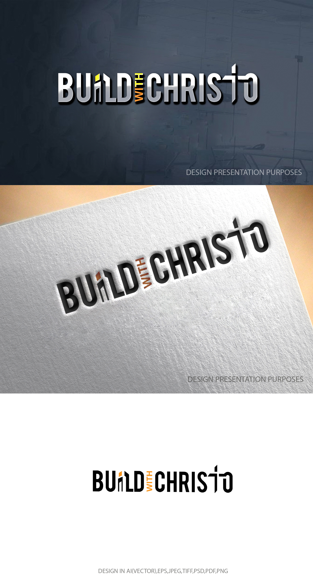 Logo Design by graphicevolution for Build with Christo Construction | Design #29454623