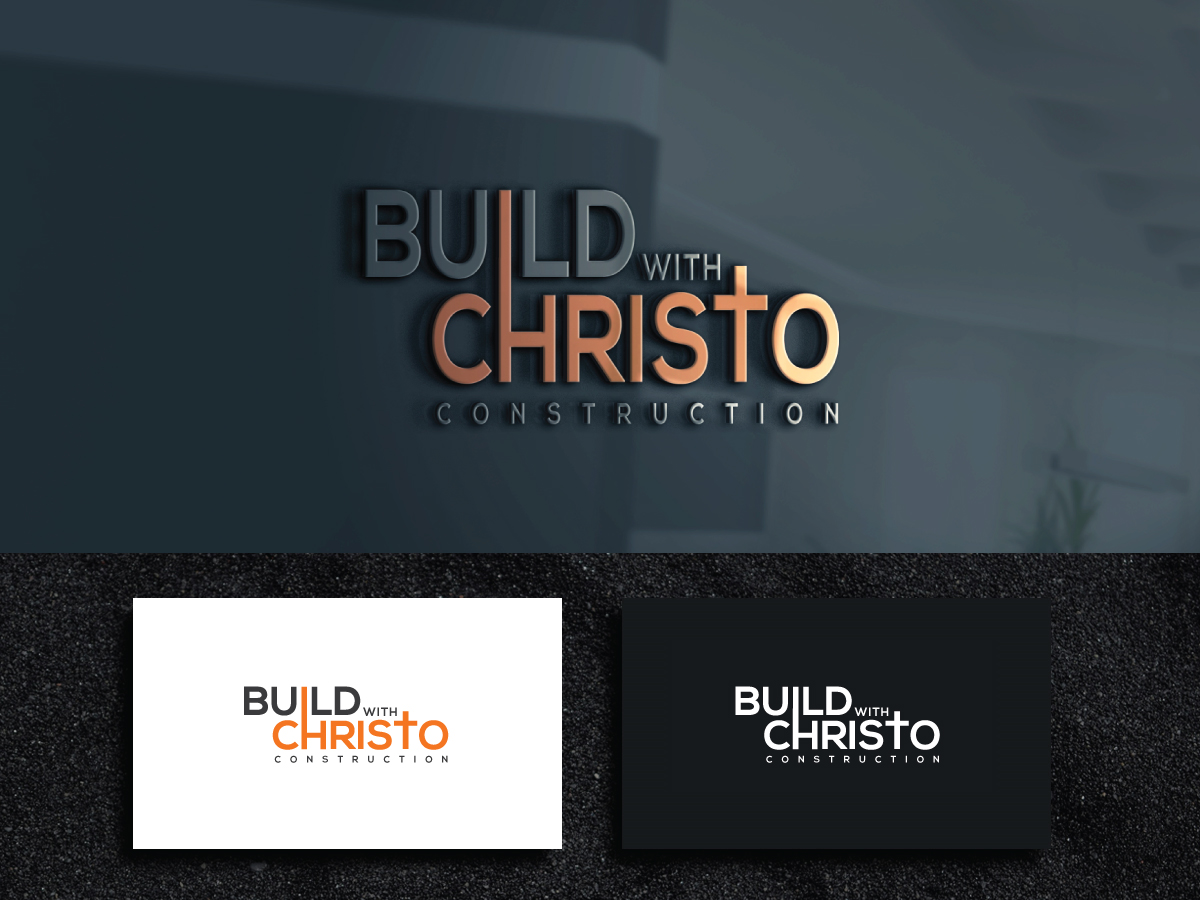 Logo Design by step forward 2 for Build with Christo Construction | Design #29453040