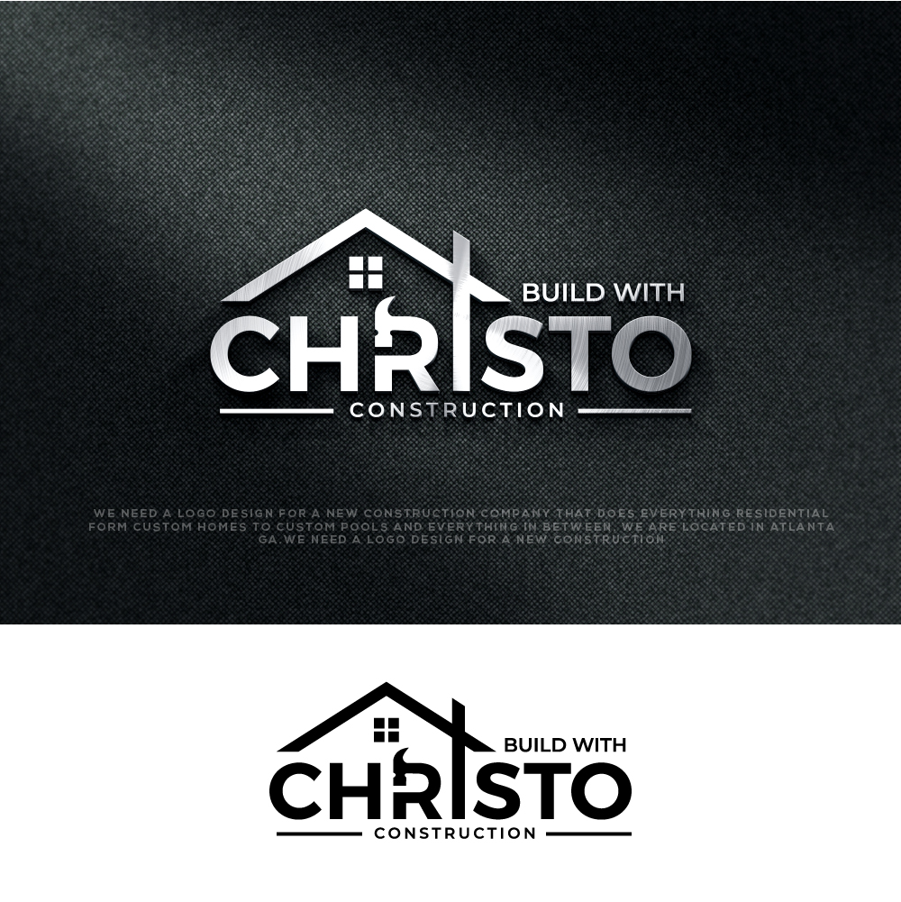 Logo Design by AlphabetZero.com for Build with Christo Construction | Design #29457991