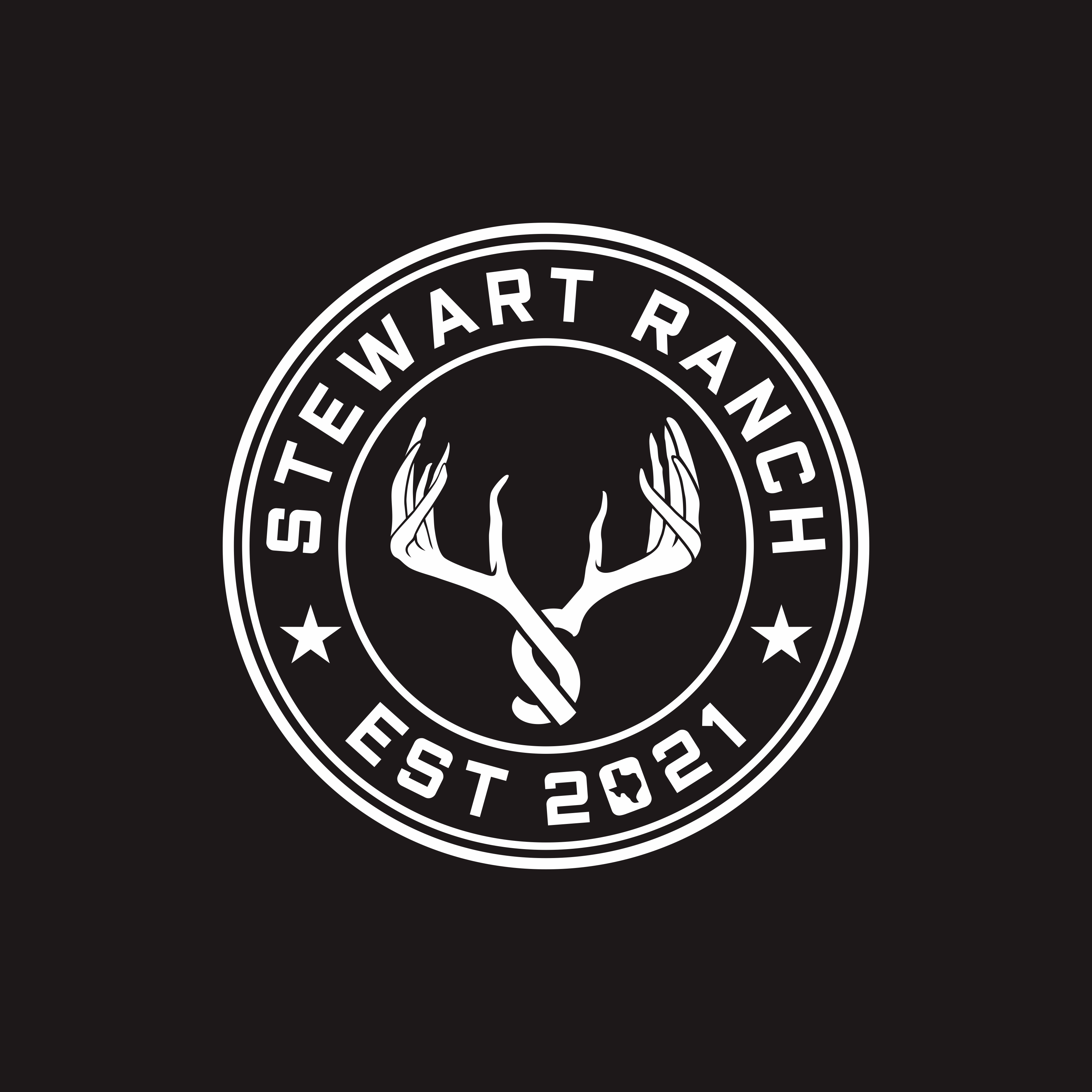 Masculine, Colorful, Deer Ranch, Outdoors Logo Design for Stewart Ranch