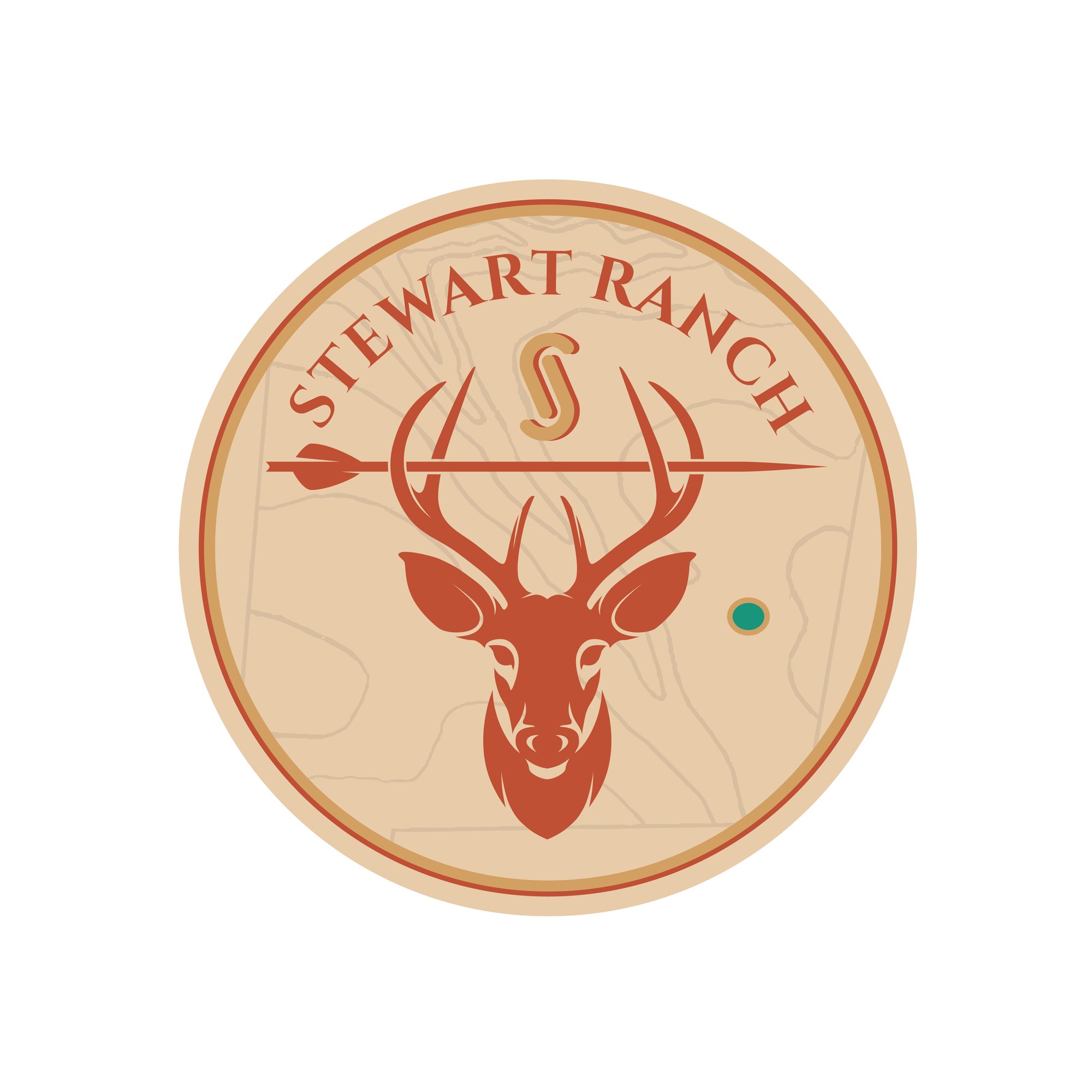 Masculine, Colorful, Deer Ranch, Outdoors Logo Design for Stewart Ranch