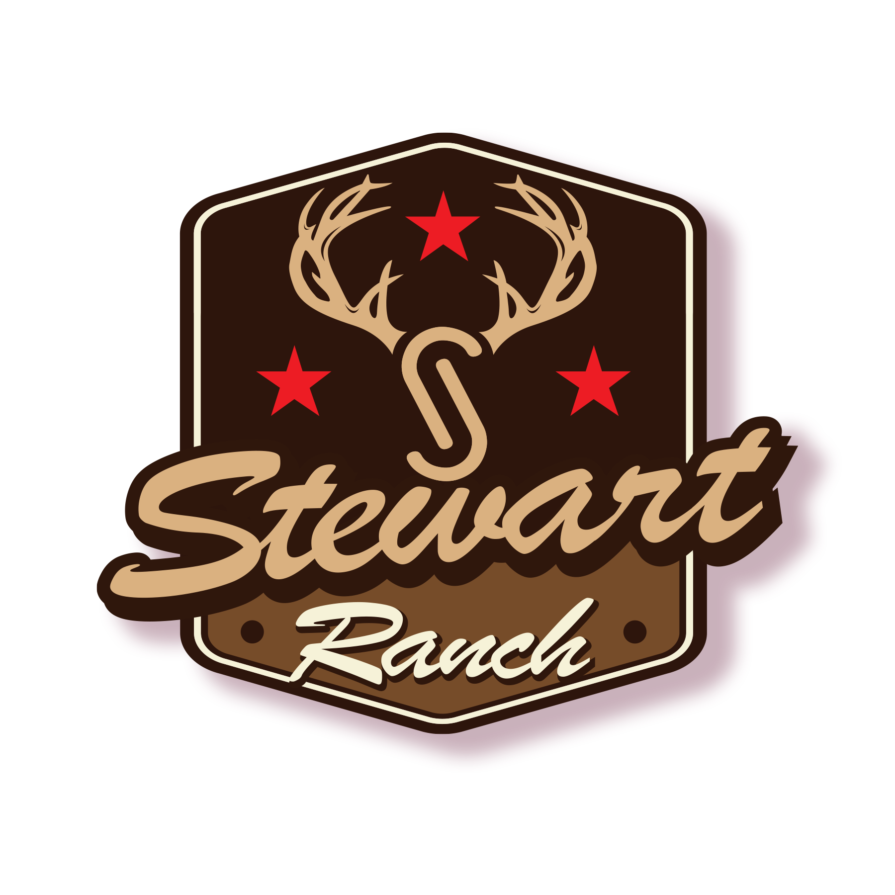 Masculine, Colorful, Deer Ranch, Outdoors Logo Design for Stewart Ranch
