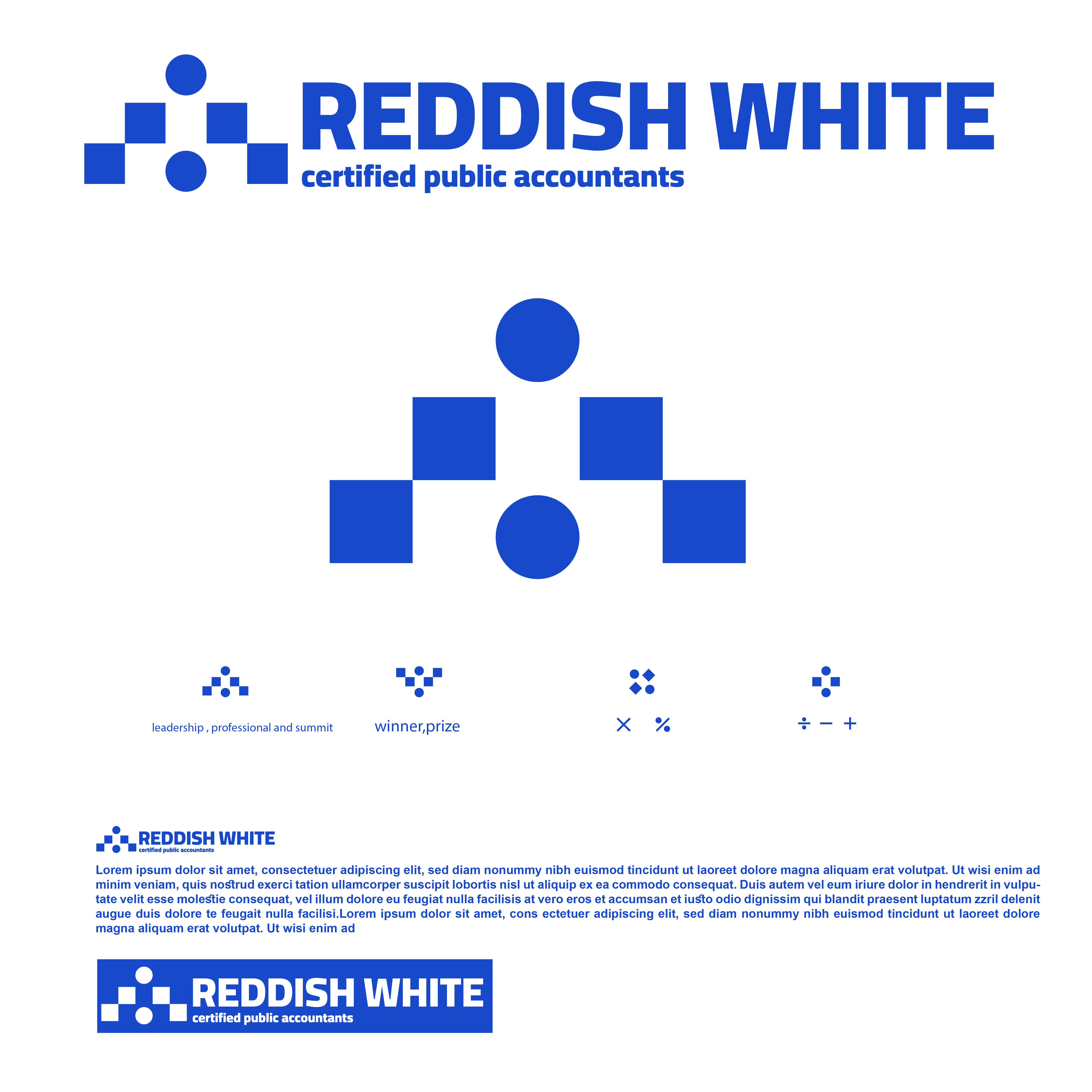 Diseño de Logo por Mohamed.Ebrahim para Reddish & White, CPAs | Diseño #29475317