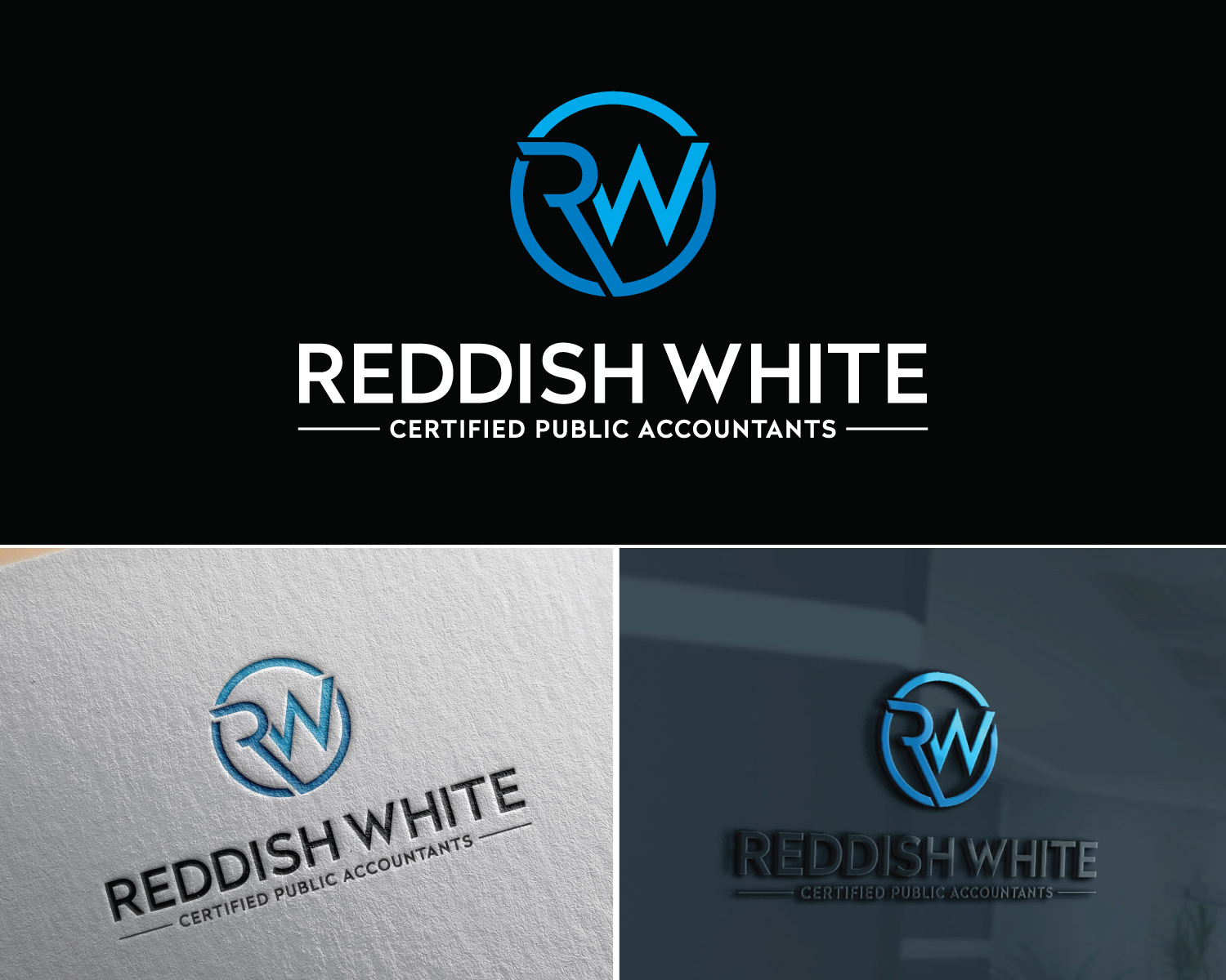 Logo Design by Atec for Reddish & White, CPAs | Design #29471355
