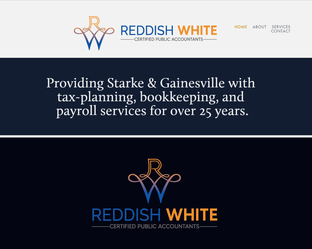Logo Design by Rubia@ for Reddish & White, CPAs | Design #29457058