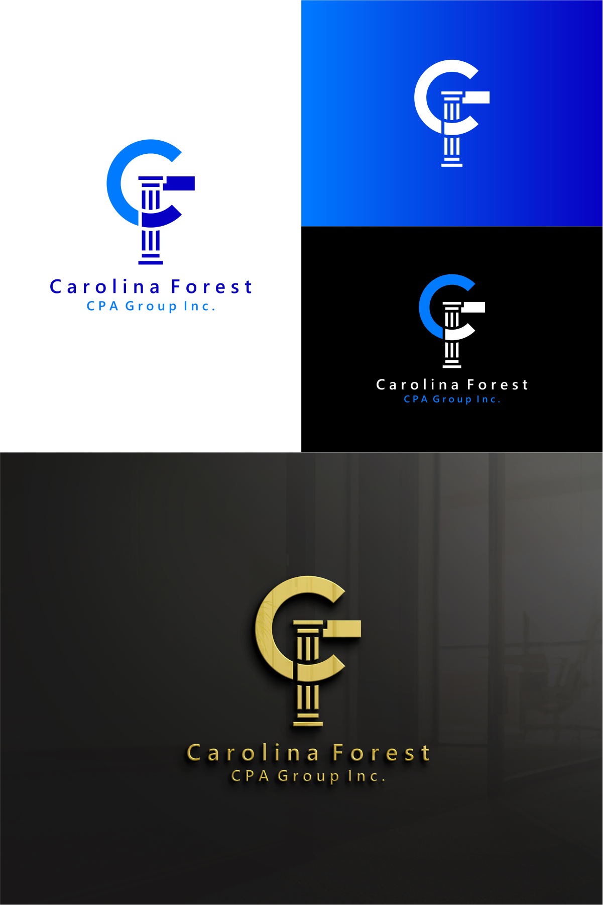 Logo Design by Clego for Carolina Forest CPA Group Inc. | Design #29457904
