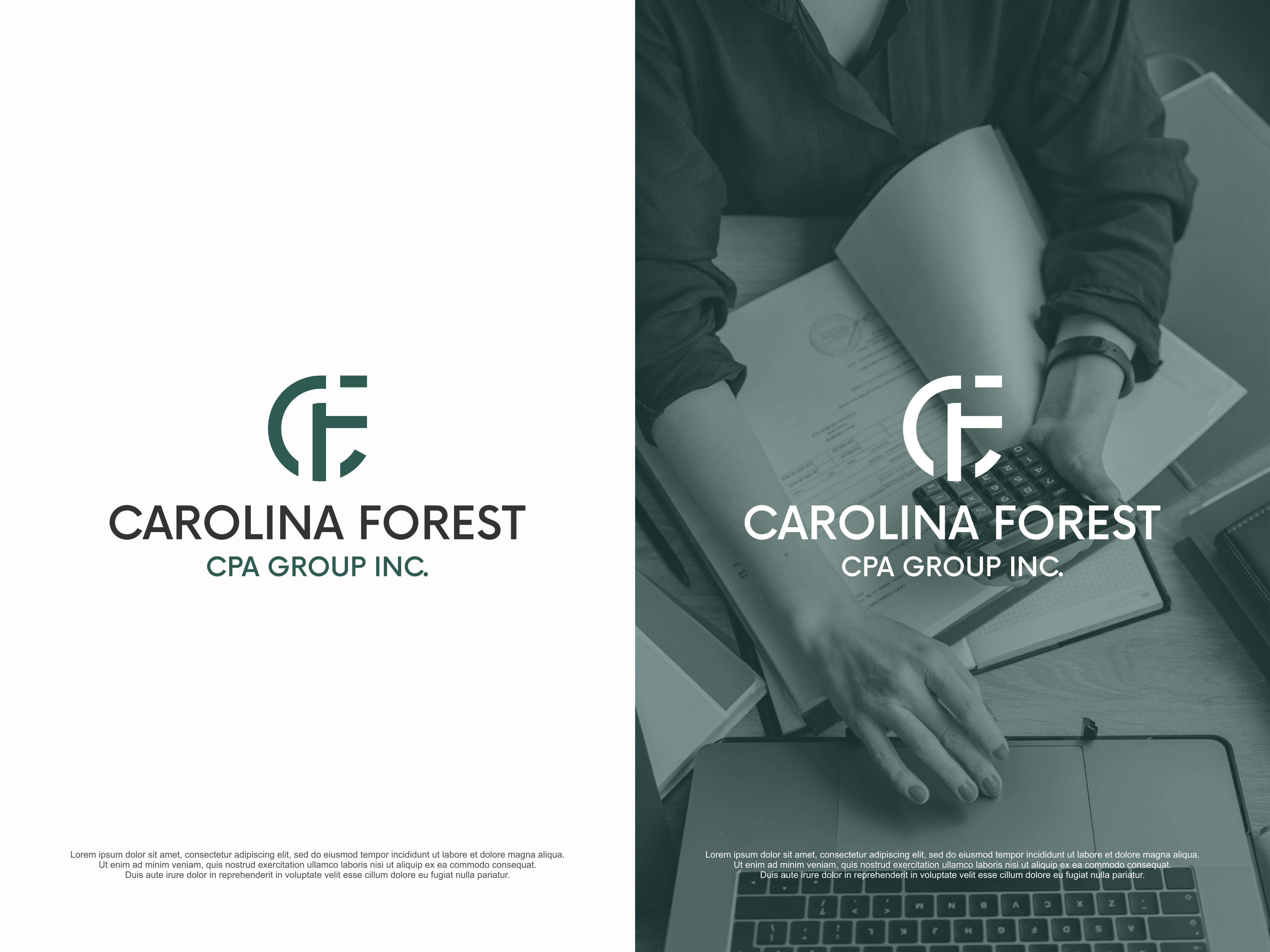Logo Design by RICKY.T for Carolina Forest CPA Group Inc. | Design #29465006