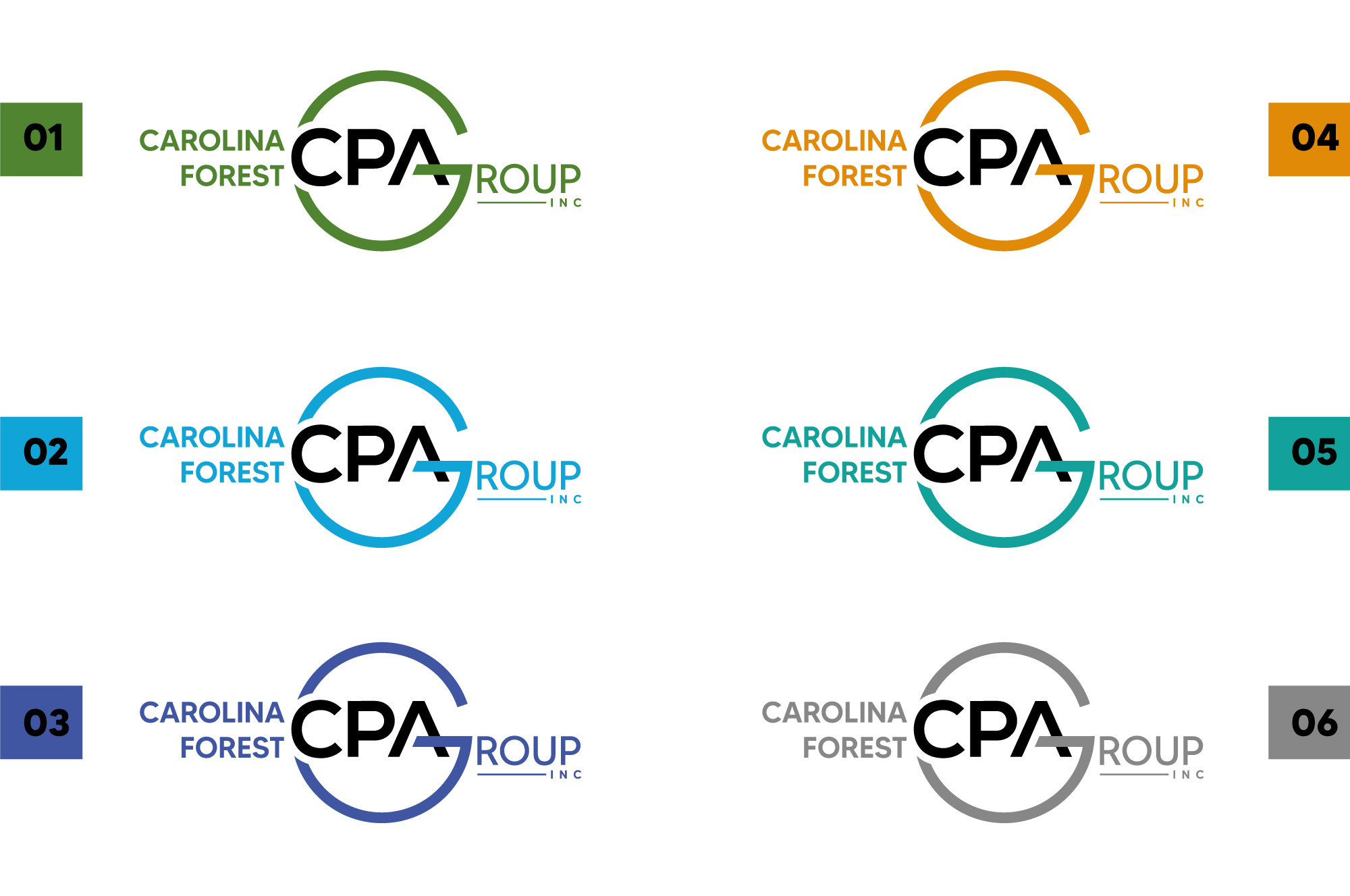 Logo Design by Rubia@ for Carolina Forest CPA Group Inc. | Design #29466233