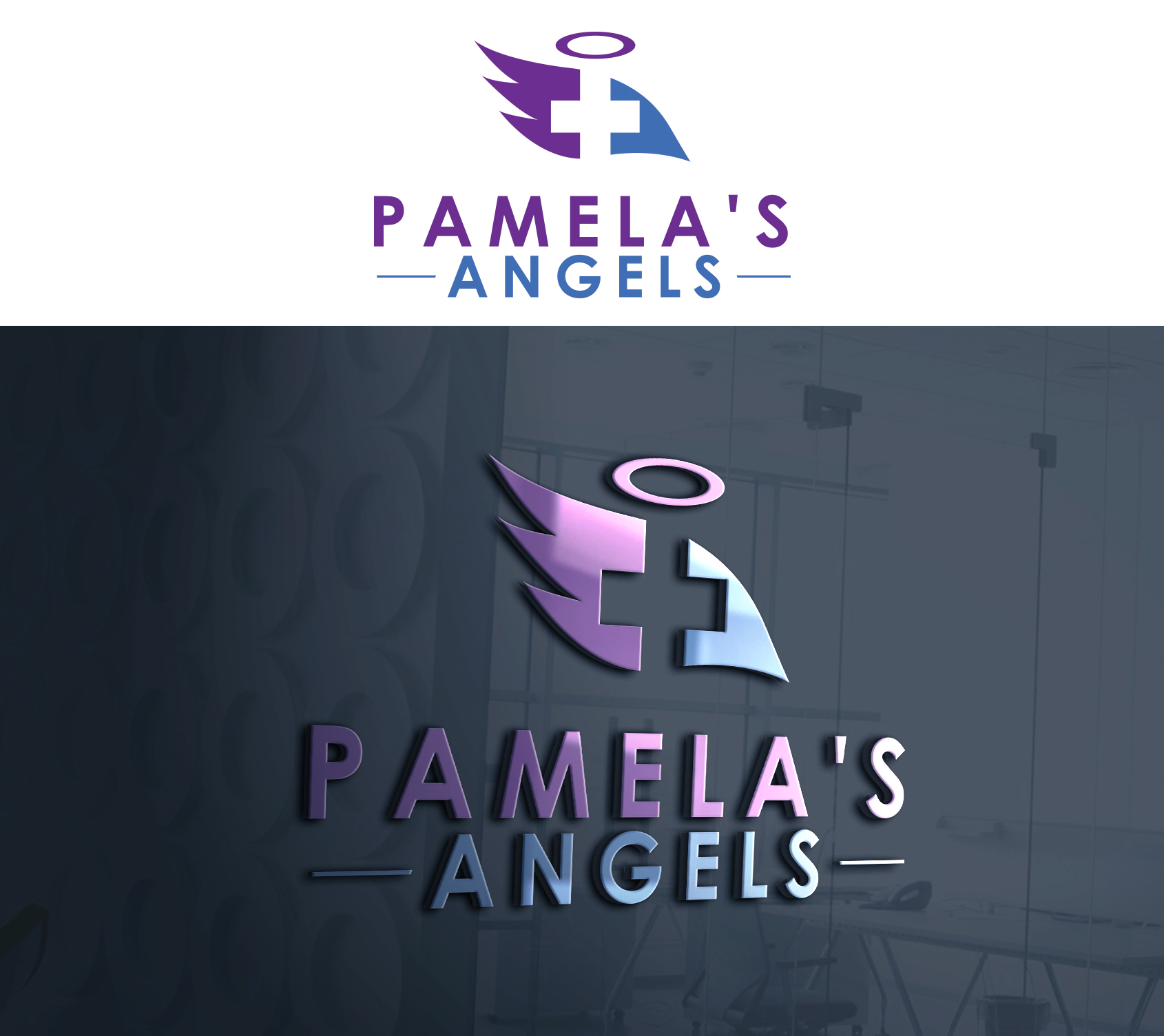 Logo-Design von Ura Designs für Pamelas Angels | Design #29476312